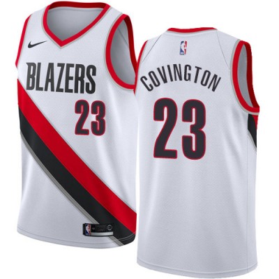 Nike Portland Trail Blazers #23 Robert Covington White NBA Swingman Association Edition Jersey Men's